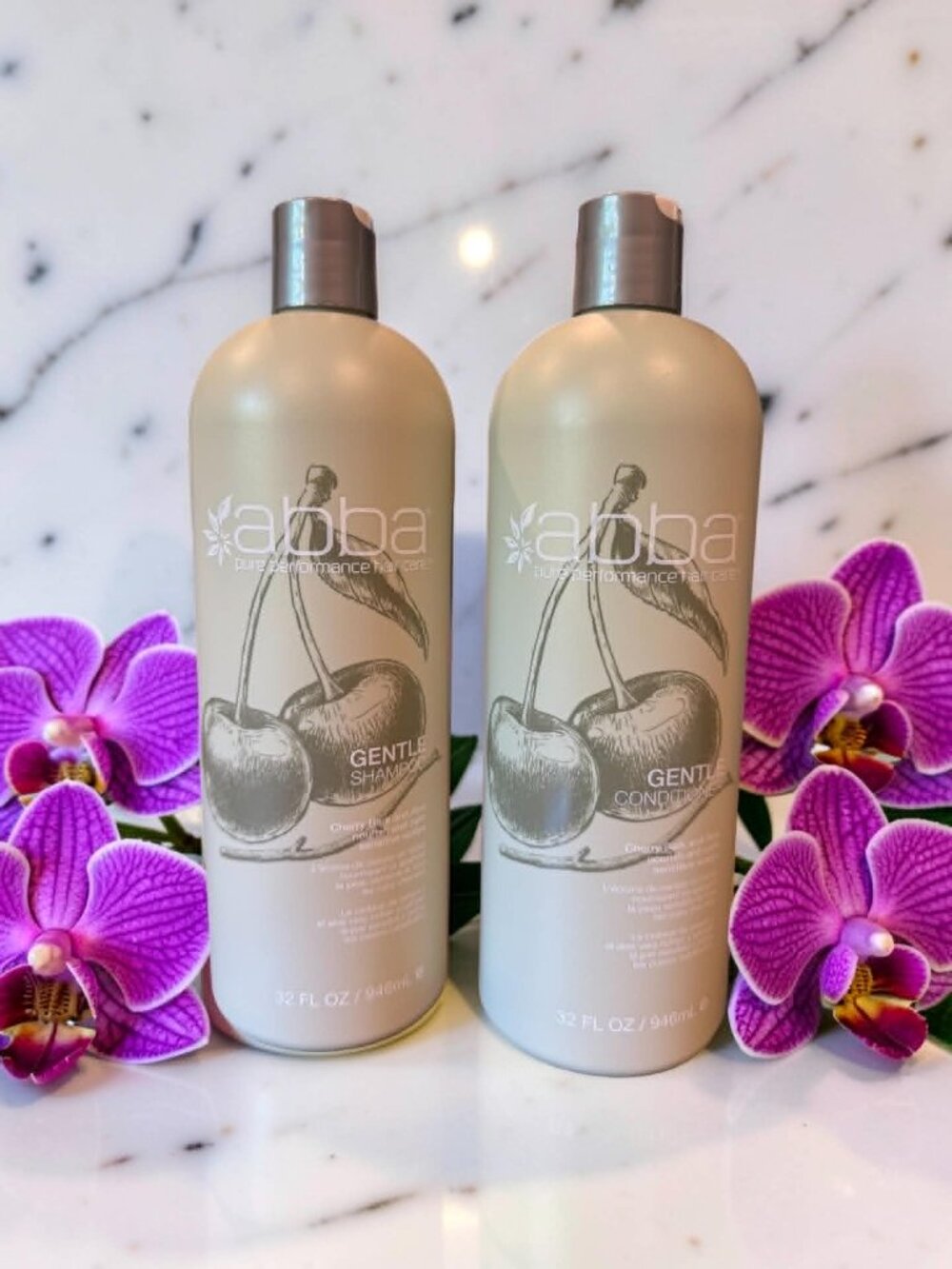Abba Gentle Cherry Bark & Aloe Sensitive & Calm Shampoo & Conditioner 33.8 oz